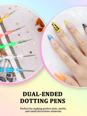 Metal angled tweezer from YOOVR nail art tools set