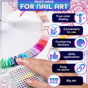 Metal rings holding Novsix Nail Swatch Sticks