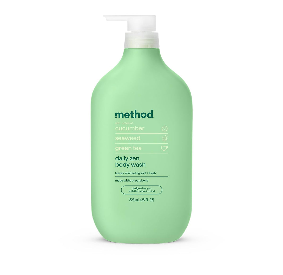 Method Body Wash Daily Zen 28 fl oz front view with label