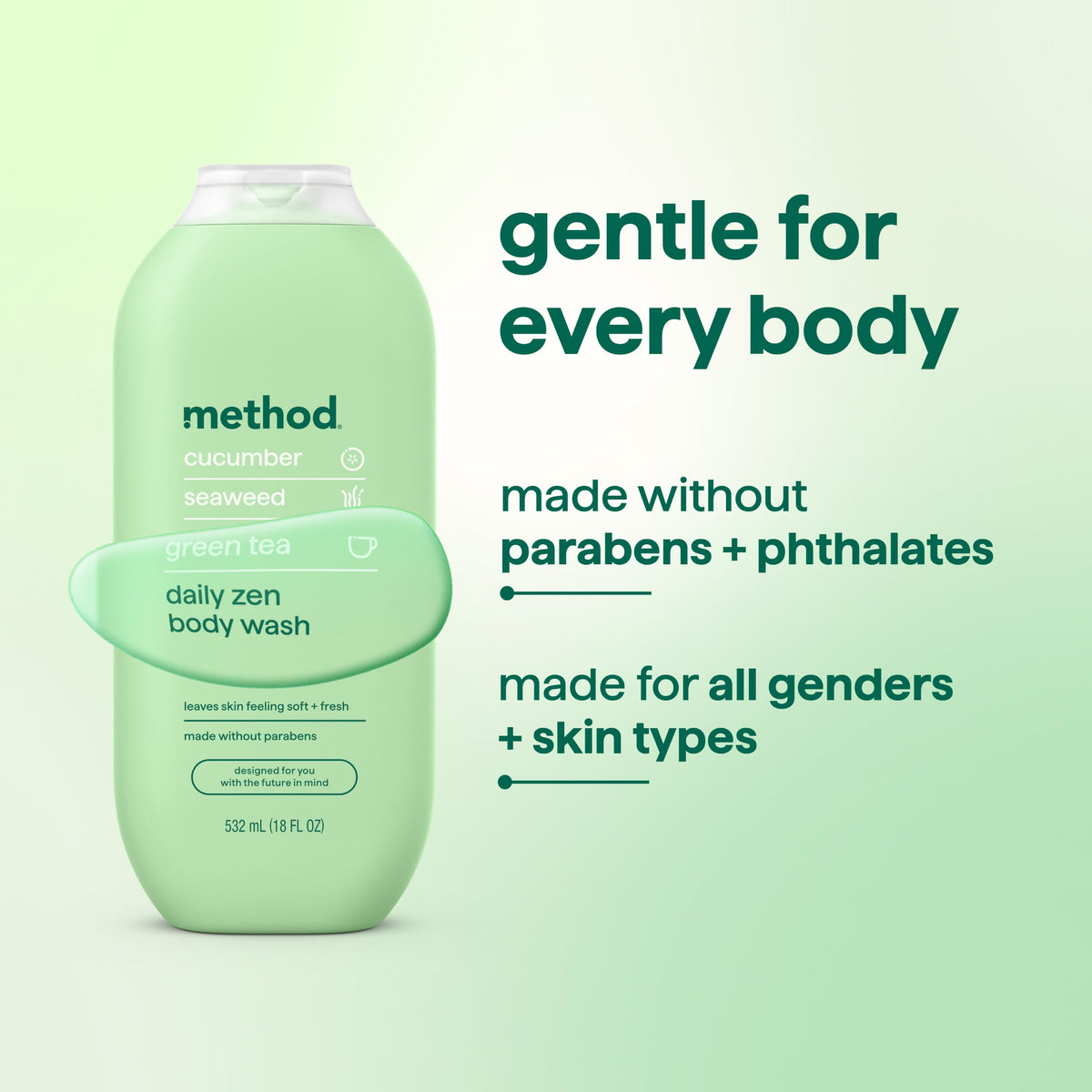 Method Body Wash Daily Zen with cucumber and seaweed