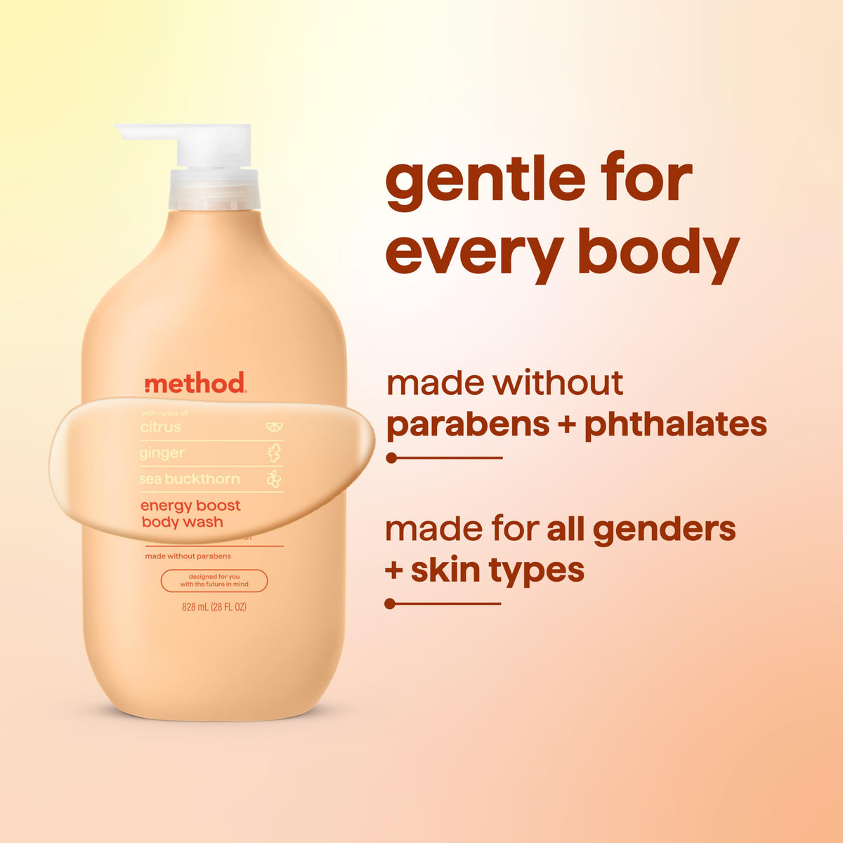 Method Body Wash Energy support packaging details