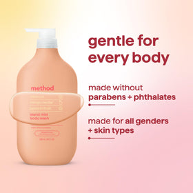 Method Body Wash Island Mist being poured into hand