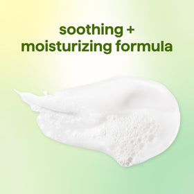 Method Body Wash Mindful Matcha lather on a loofah