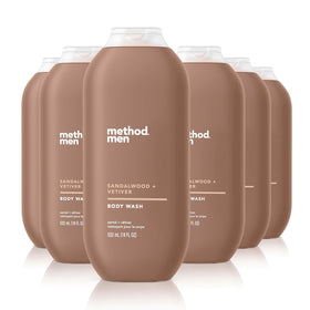 Method Body Wash Sandalwood + Vetiver front view 18 fl oz