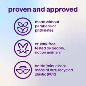 Method Body Wash Simply Nourish bottle with a shower scene background