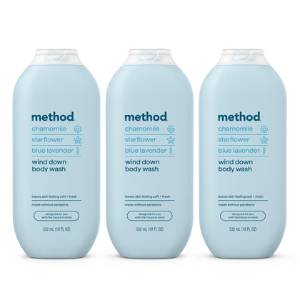 Method Body Wash Wind Down 18 fl oz front view