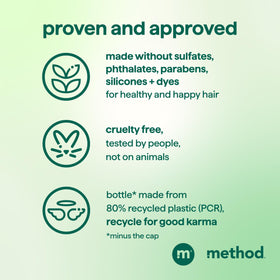 Method Daily Zen Conditioner 3 Pack on a wooden table