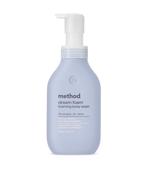 Method Dream Foam Foaming Body Wash front view, 13.5oz bottle