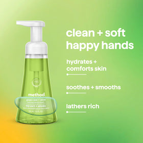 Method Foaming Hand Wash Green Tea + Aloe packaging details