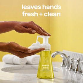 Method Foaming Hand Wash Lemon Mint 10 fl oz foam texture