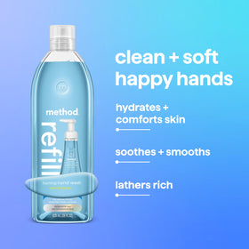 Method Foaming Hand Wash Refill Sea Minerals close-up of foam