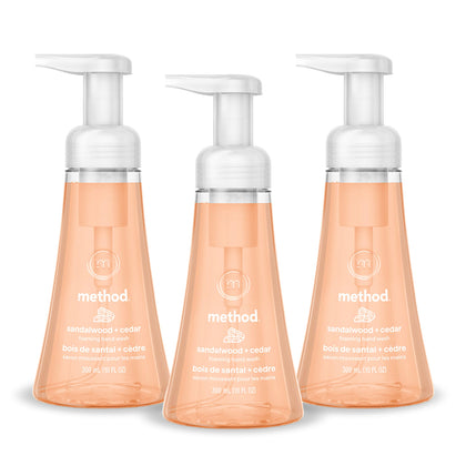 Method Foaming Hand Wash Sandalwood + Cedar 10 fl oz front view