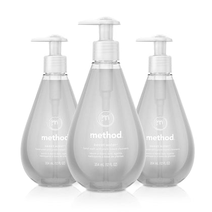 Method Gel Hand Soap Sweet Water 12 fl oz front view