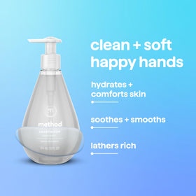 Method Gel Hand Soap Sweet Water 12 fl oz pump close-up