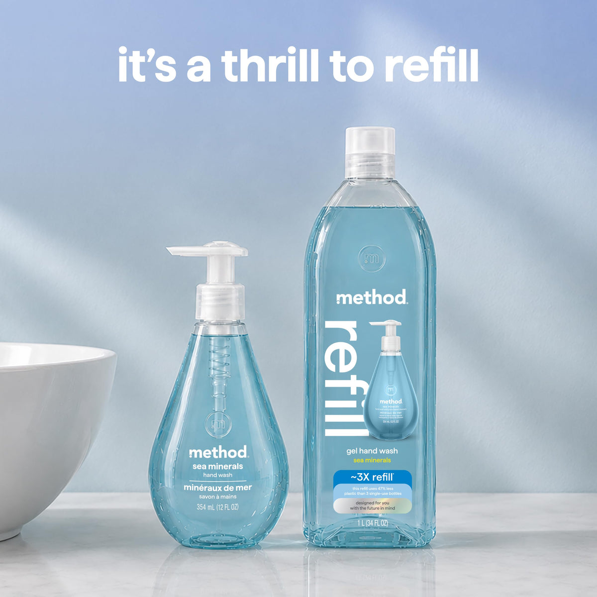 Method Gel Hand Wash Refill Sea Minerals packaging