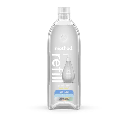 Method Gel Hand Wash Refill Sweet Water 34 fl oz front view