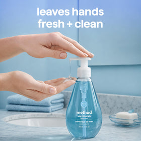Method Gel Hand Wash Sea Minerals being used at sink