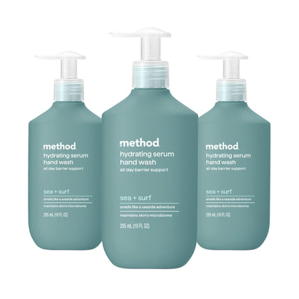 Method Hydrating Serum Hand Wash Sea + Surf 10 fl oz front view