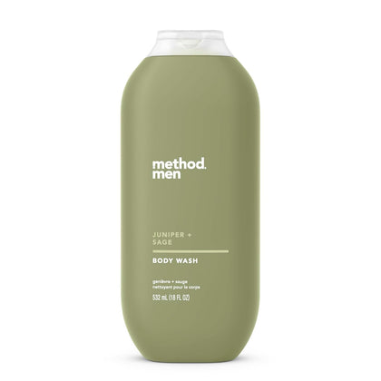 Method Men Body Wash Juniper and Sage 18 fl oz front view