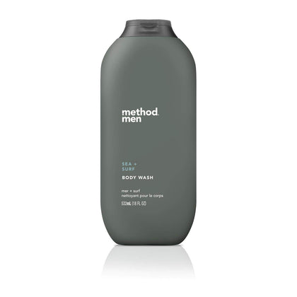 Method Men Body Wash Sea + Surf 18 fl oz bottle front view