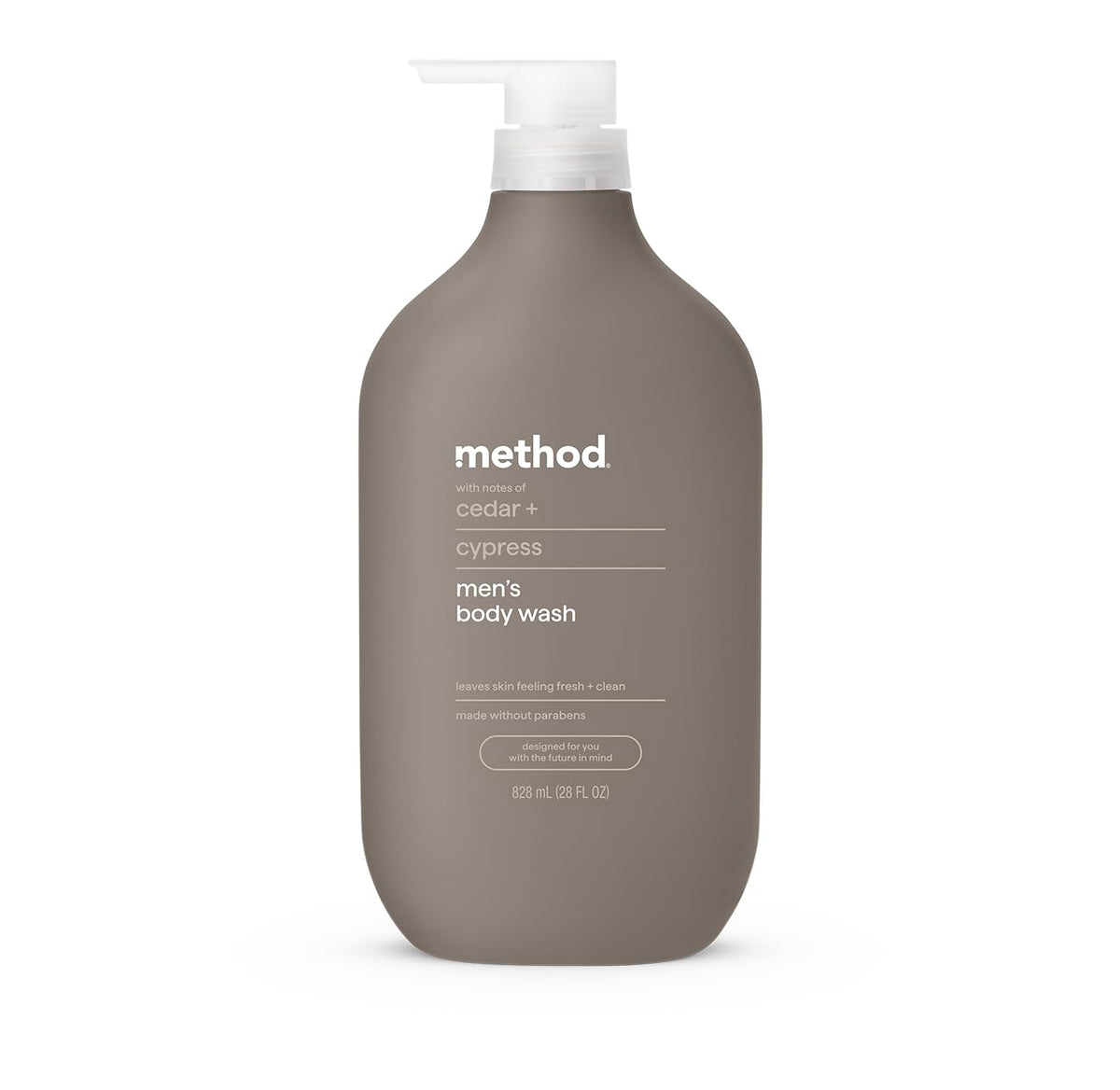 Method Men Cedar and Cypress Body Wash front view 28 fl oz