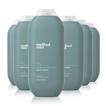 Method Men's Body Wash Sea + Surf front view 18 fl oz