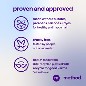 Method Moisturizing Conditioner Simply Nourish 3 Pack close-up of bottle