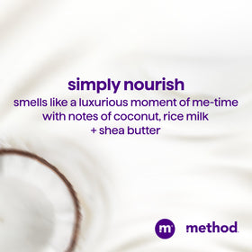 Method Moisturizing Conditioner Simply Nourish 3 Pack on bathroom shelf