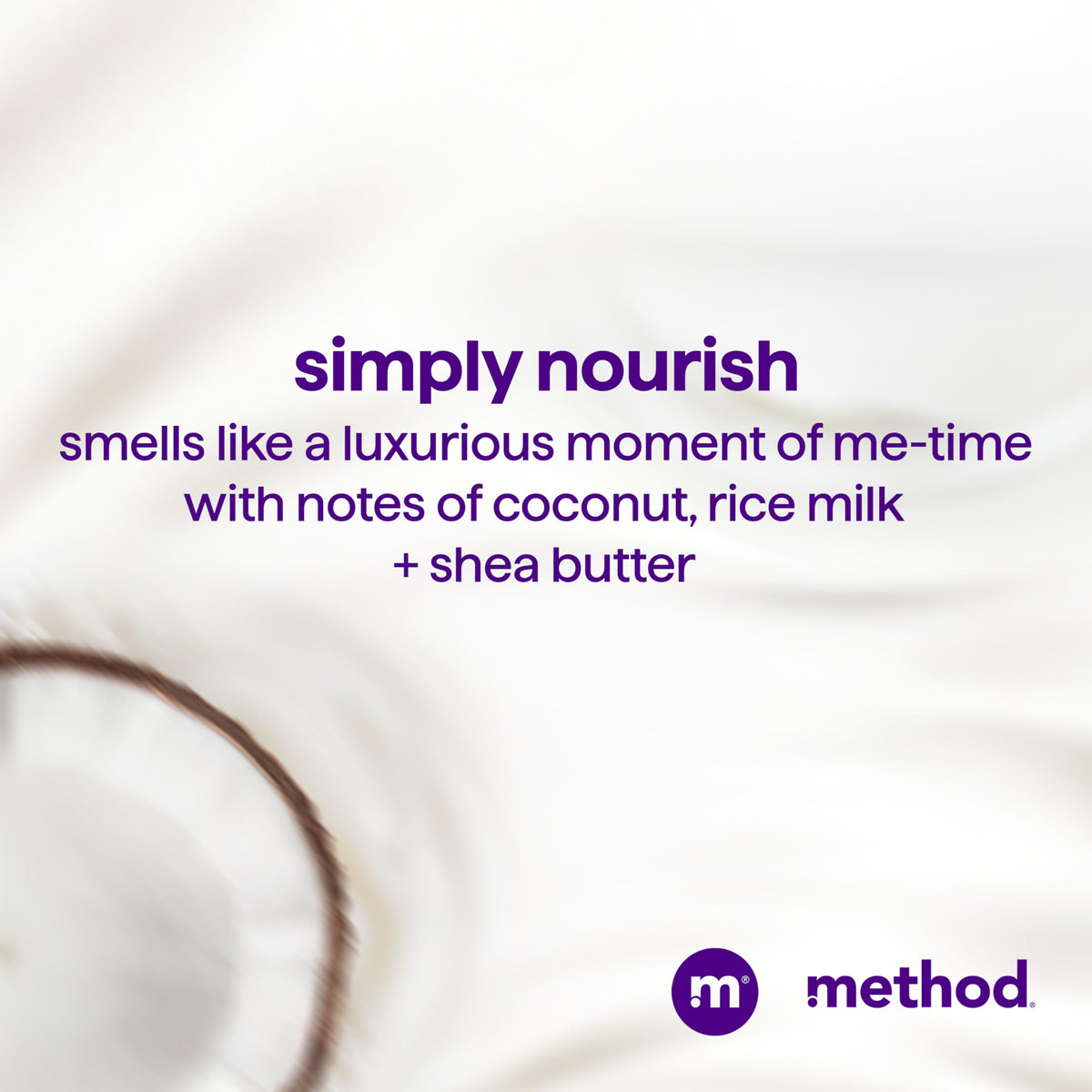 Method Moisturizing Shampoo Simply Nourish 14 fl oz with coconut and shea butter