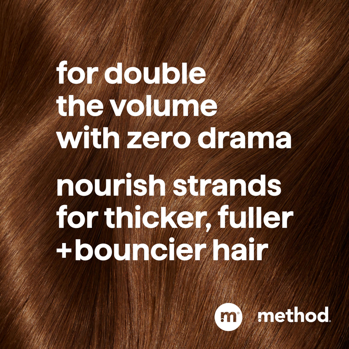 Method Pure Peace Volumizing Shampoo 14 oz back view