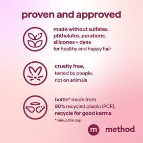 Method Pure Peace Volumizing Shampoo 14 oz cap detail