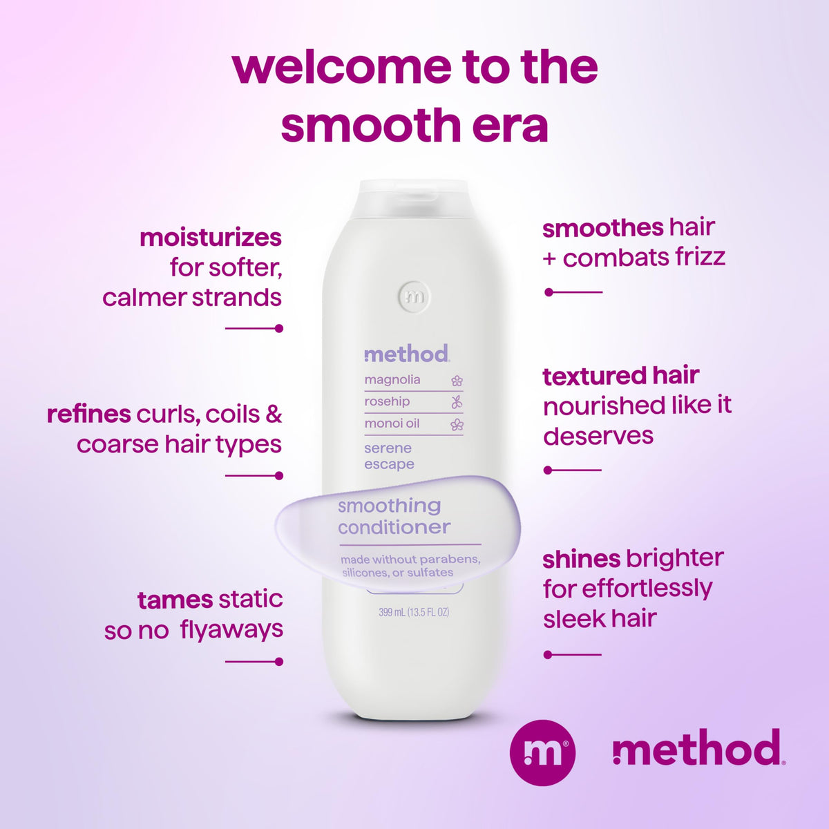 Method Smoothing Conditioner 13.5 fl oz with packaging