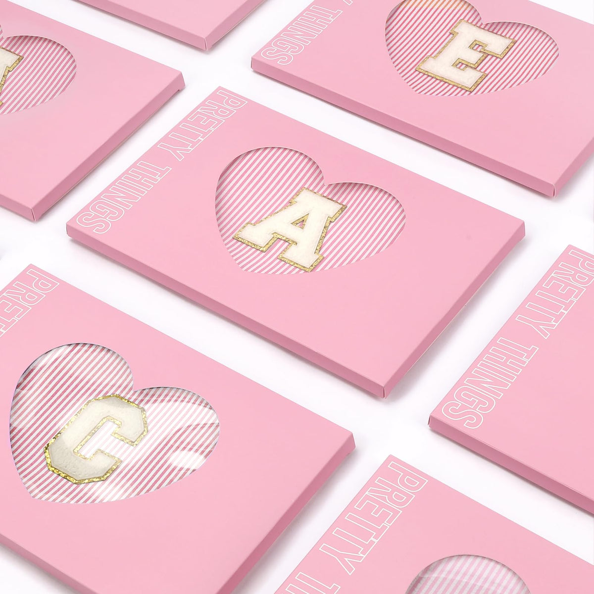 mibasies Initial Makeup Bag with alphabet letters
