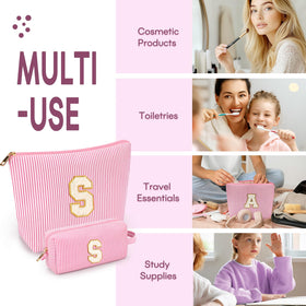 mibasies initial makeup bags vibrant colours display