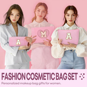 mibasies pink cosmetic bag in compact size