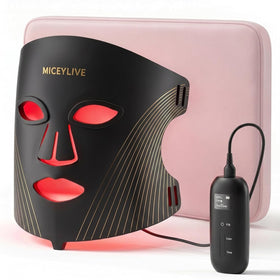 MICEYLIVE LED Face Mask front view with blue light