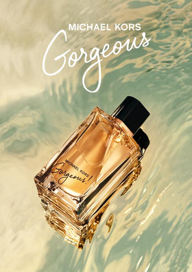 Michael Kors Gorgeous Perfume 1.7 fl oz side view showing elegant flacon design