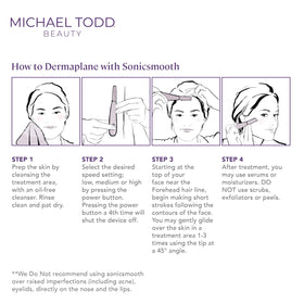 MICHAEL TODD Sonicsmooth Dermaplane Razor in a beauty kit