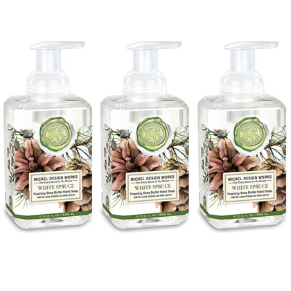 Michel Design Works Foaming Hand Soap 17.8oz White Spruce front view