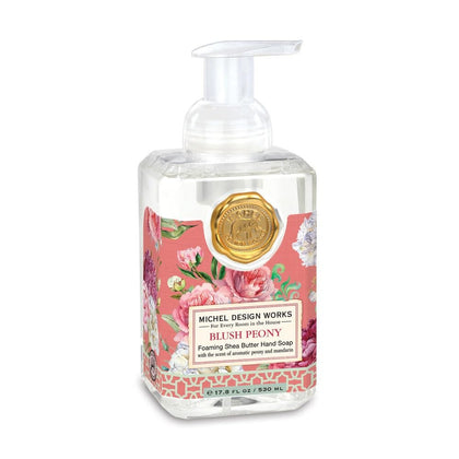 Michel Design Works Foaming Hand Soap Blush Peony front view