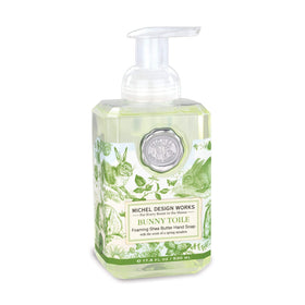 Michel Design Works Foaming Hand Soap Bunny Toile front view