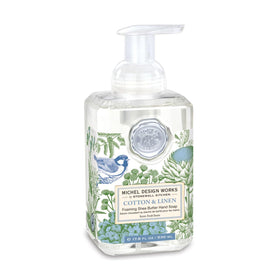 Michel Design Works Foaming Hand Soap Cotton & Linen front view
