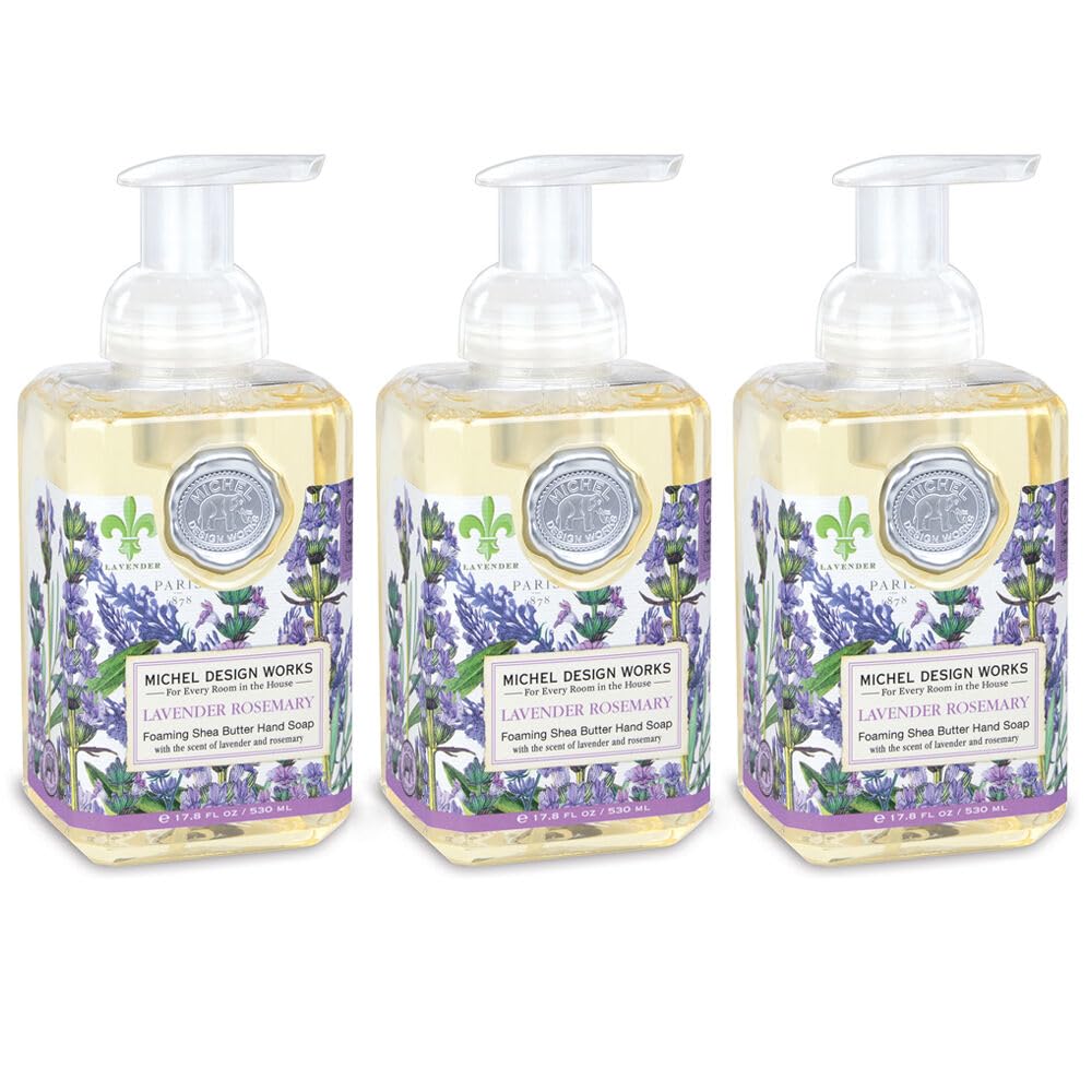 Michel Design Works Foaming Hand Soap Lavender Rosemary front view