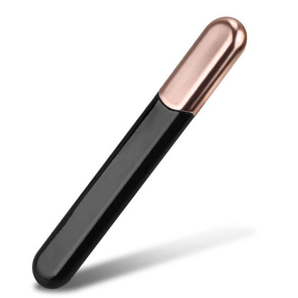 MiDenso Glass Nail File in Black Gold front view
