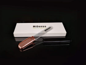 MiDenso Glass Nail File in Black Gold with protective case