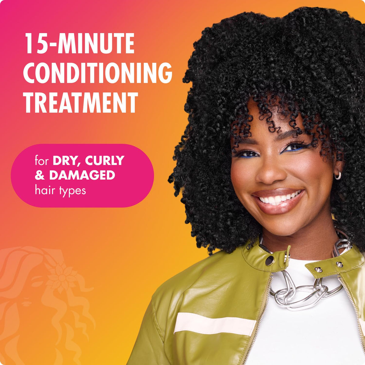 Mielle Organics Babassu & Mint Deep Conditioner back view with ingredients