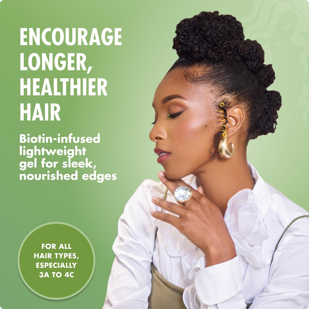 Mielle Organics Rosemary & Mint Edge Control Gel with cap open