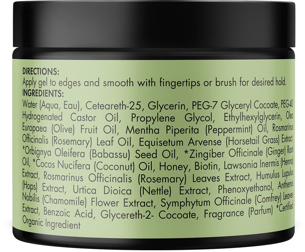 Mielle Organics Rosemary & Mint Edge Control Gel with natural background