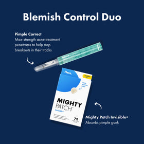 Mighty Patch Invisible+ patch applied to blemish