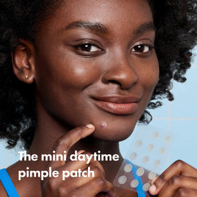 Mighty Patch Mini Invisible+ patch on skin close-up